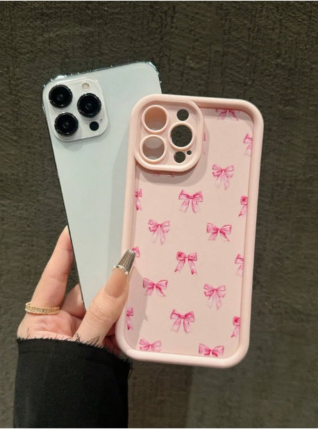 Hot 3D Ribbon Pink Bow Pattern Cute Design Fashion Aesthetic Printed Cover